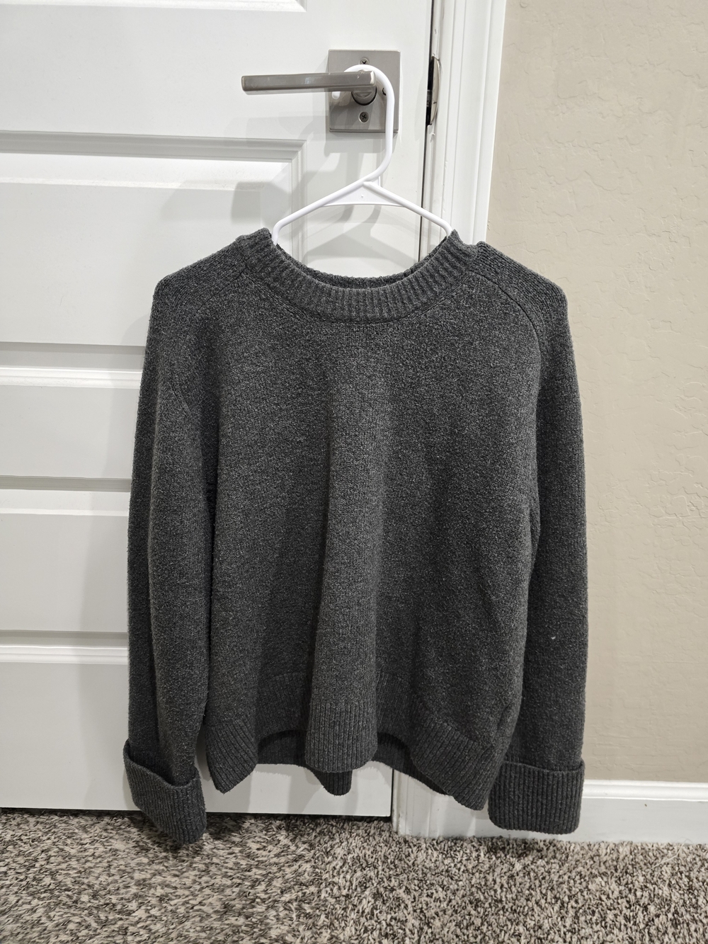 Abercrombie & Fitch Charcoal Crewneck Sweater